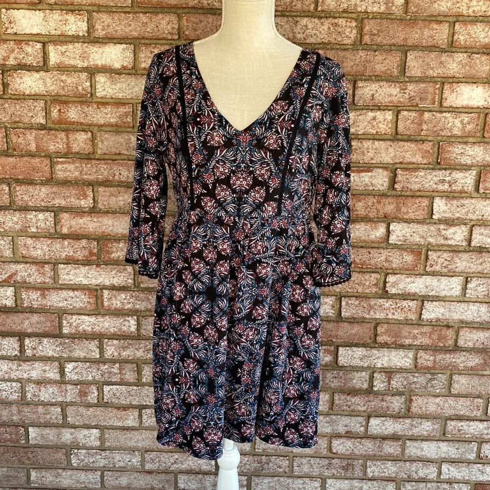 Juniors' Lily Rose Floral Skater Dress - Size M